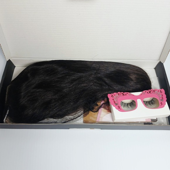 Glueless 10 Inch Bob Wig 5x5 HD Lace Natural Black Pre Plucked Human Hair - Picture 3 of 8